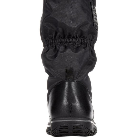 Coach Sage Black Lace Up Mid Calf Snow Cold Weather Boots Shoes Flats 6 NEW - Picture 3 of 4